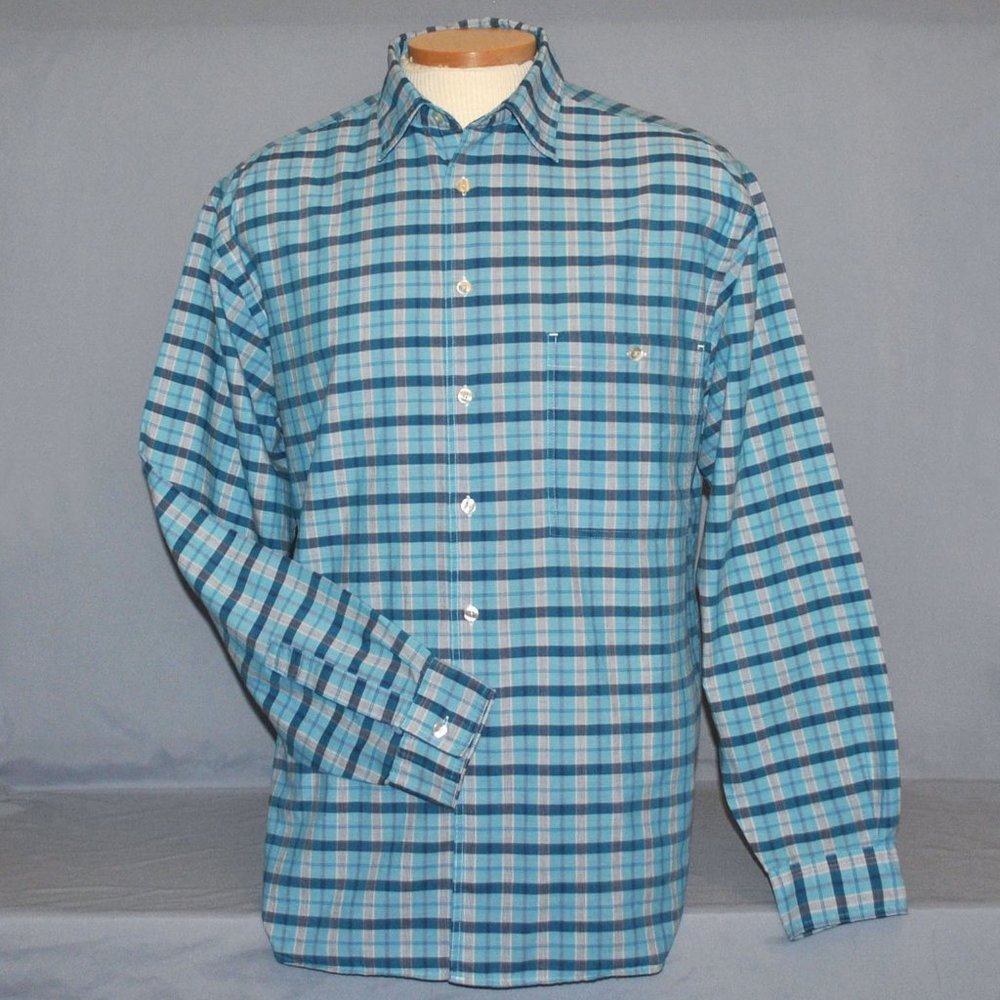 Vintage Levi's Mens Shirt Size Large Plaid Long Sleeve Button Down